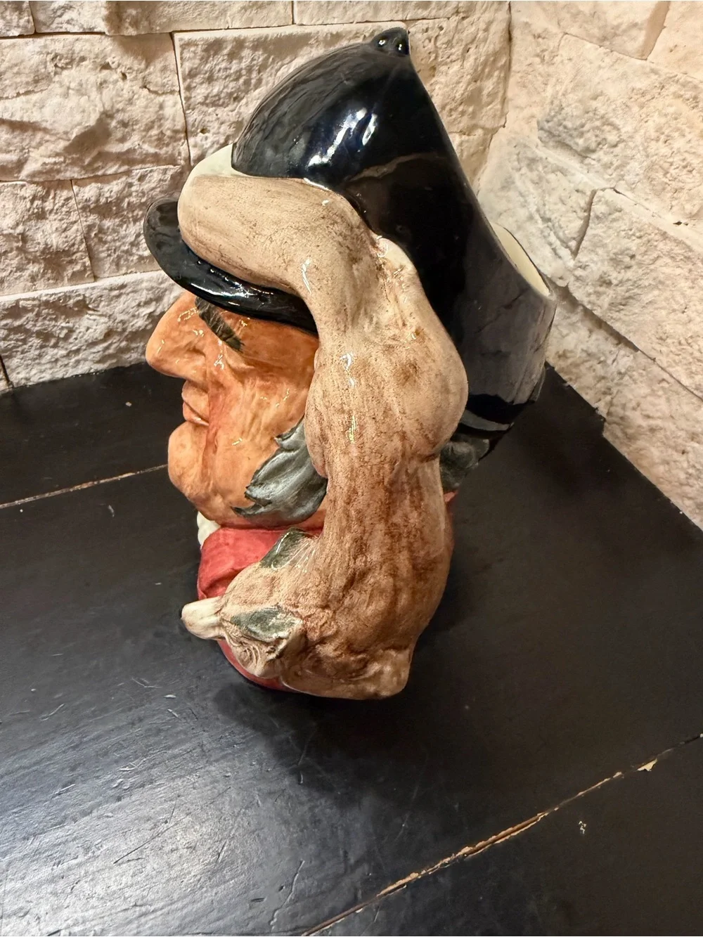 Vintage 1959 Royal Doulton  Gone Away Fox Hunter Large 8” Toby Jug D6531 England